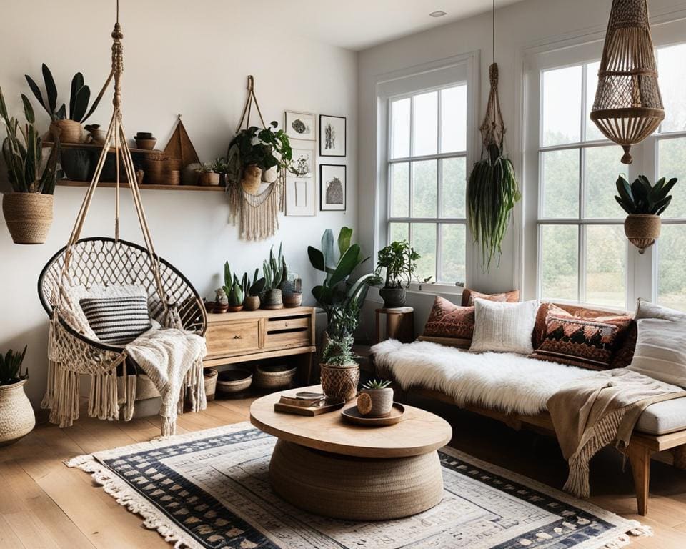 Vintage bohemian chic interieur