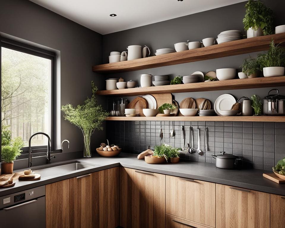 moderne houten keuken met natuurlijke elementen inrichting tips