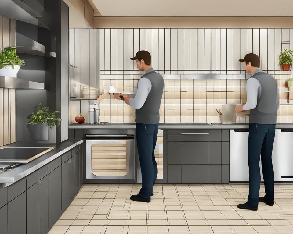hoe hoog tegelen keuken