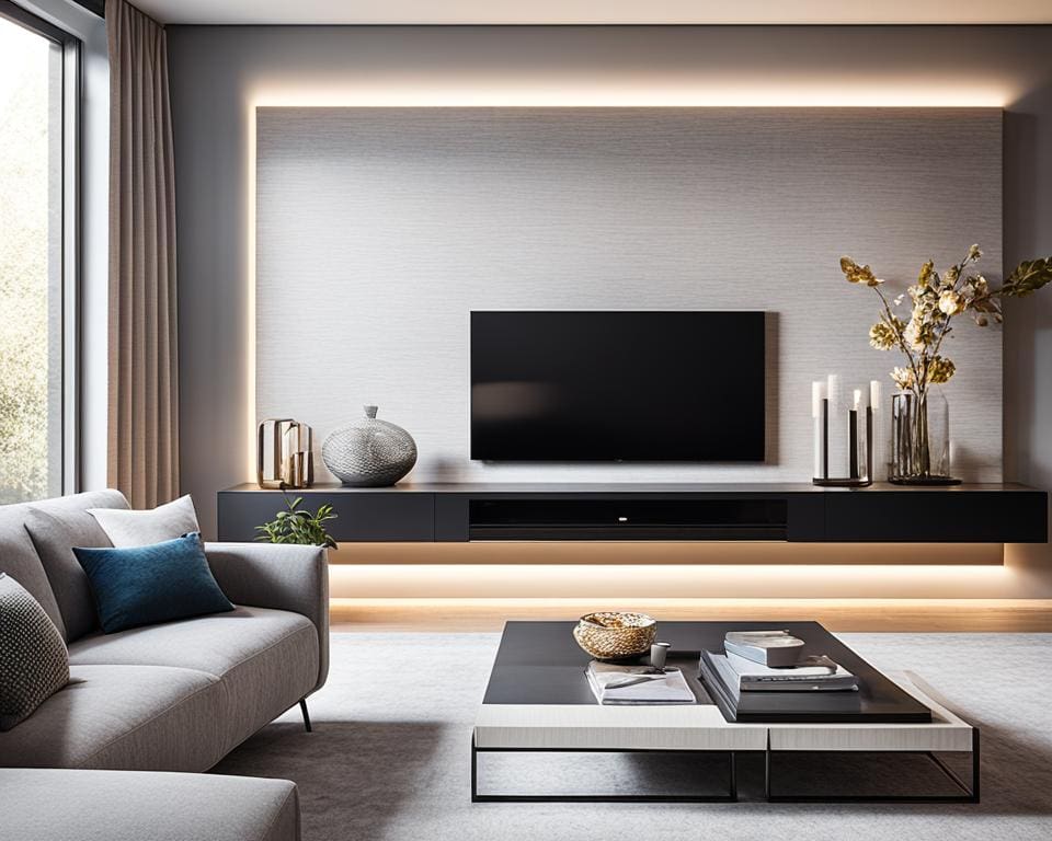 hoe hoog tv hangen woonkamer
