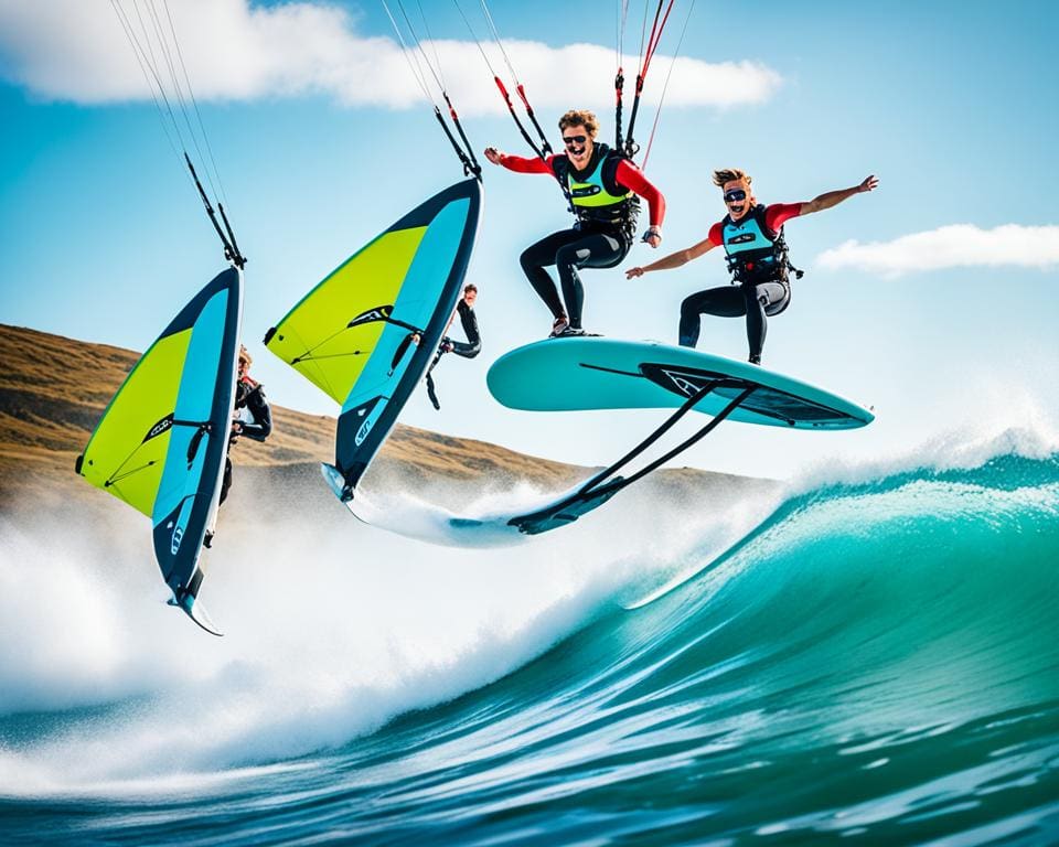 foil windsurfen, foil kitesurfen, wingfoilen