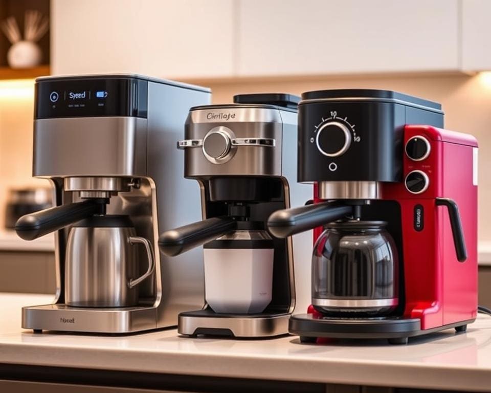 Elektrische koffiezetapparaten met verschillende snelheden