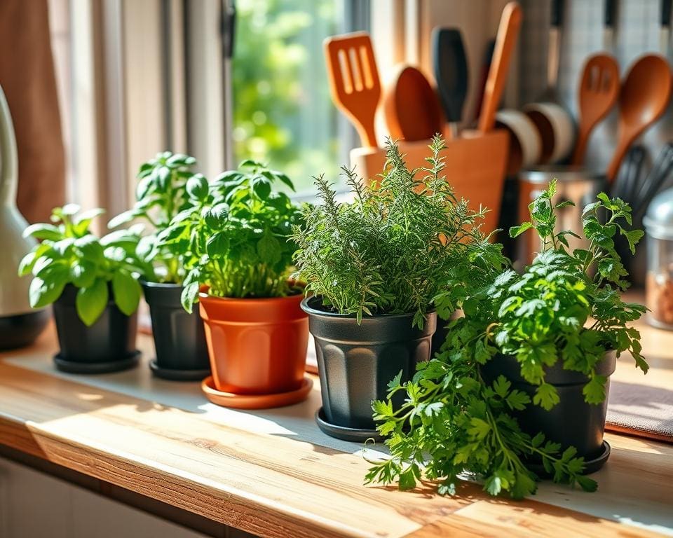 Handige kruidentuintjes voor in de keuken