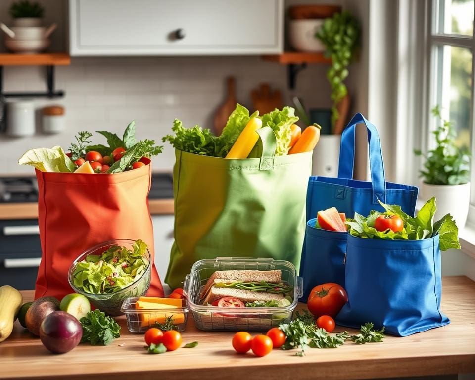 Herbruikbare lunchzakjes voor dagelijkse maaltijden