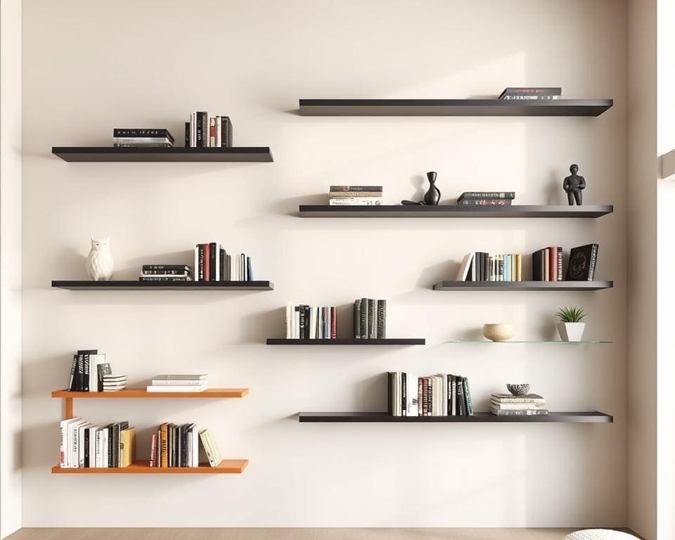 Designer Zwevende Wandplank Met Verborgen Compartiment - 50x28x8 Cm | Veilig Opbergen In Stijl