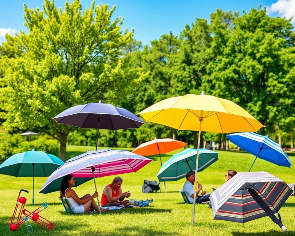 Opvouwbare parasols overzicht