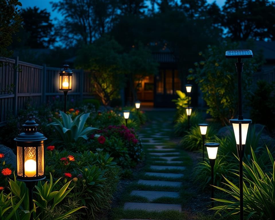 Solar buitenverlichting voor duurzame tuin