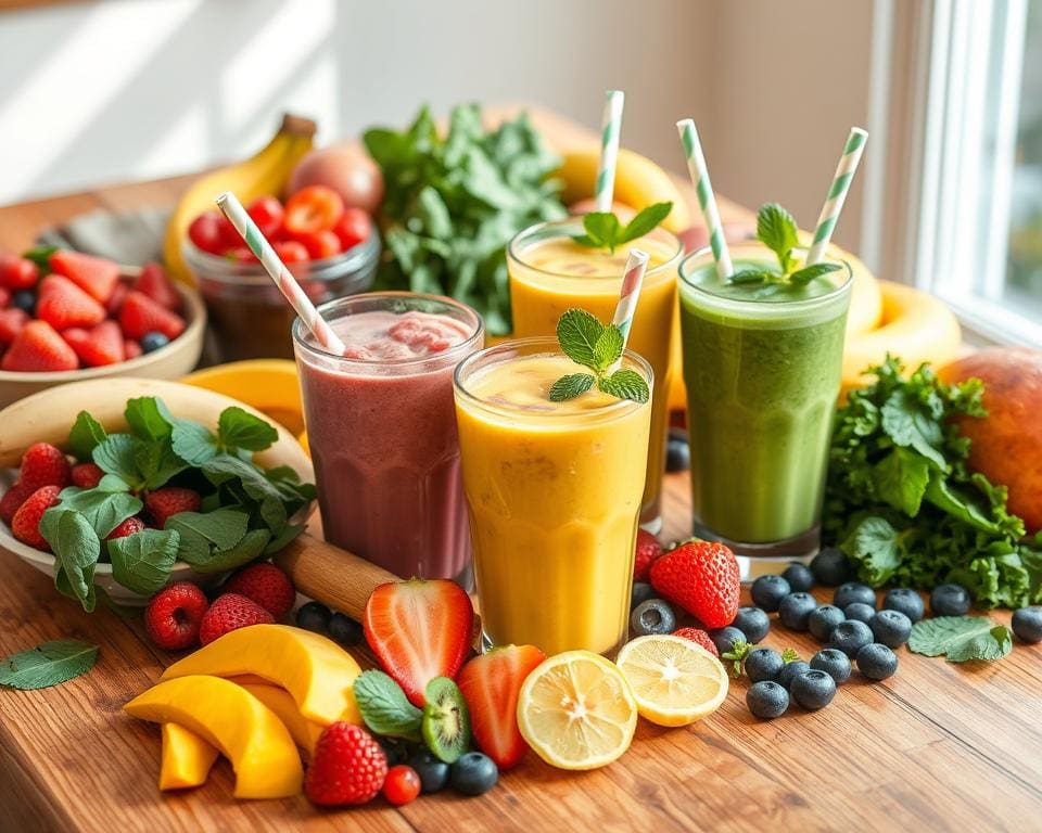 Verhoog je energie door gezonde snacks en smoothies