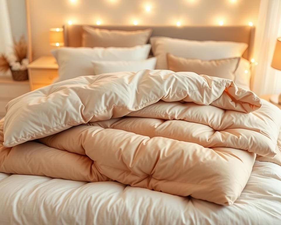 Warme donsdekens voor extra warmte in bed