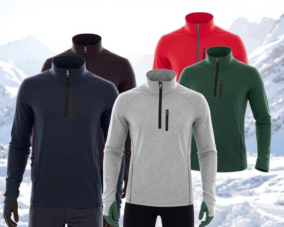 Warme thermoshirts voor buitensporten in de winter