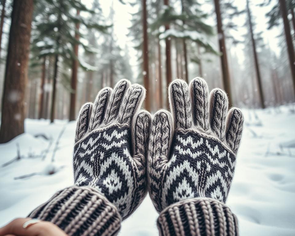 Warme winterhandschoenen voor lange wandelingen