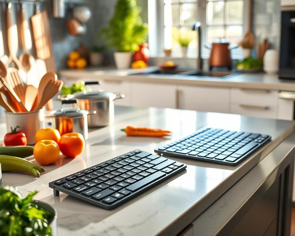 Waterbestendige toetsenborden voor in de keuken