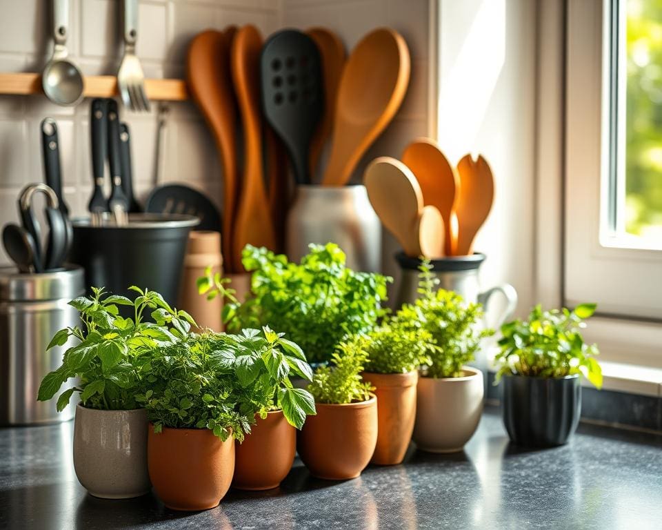 handige kruidentuintjes voor in de keuken