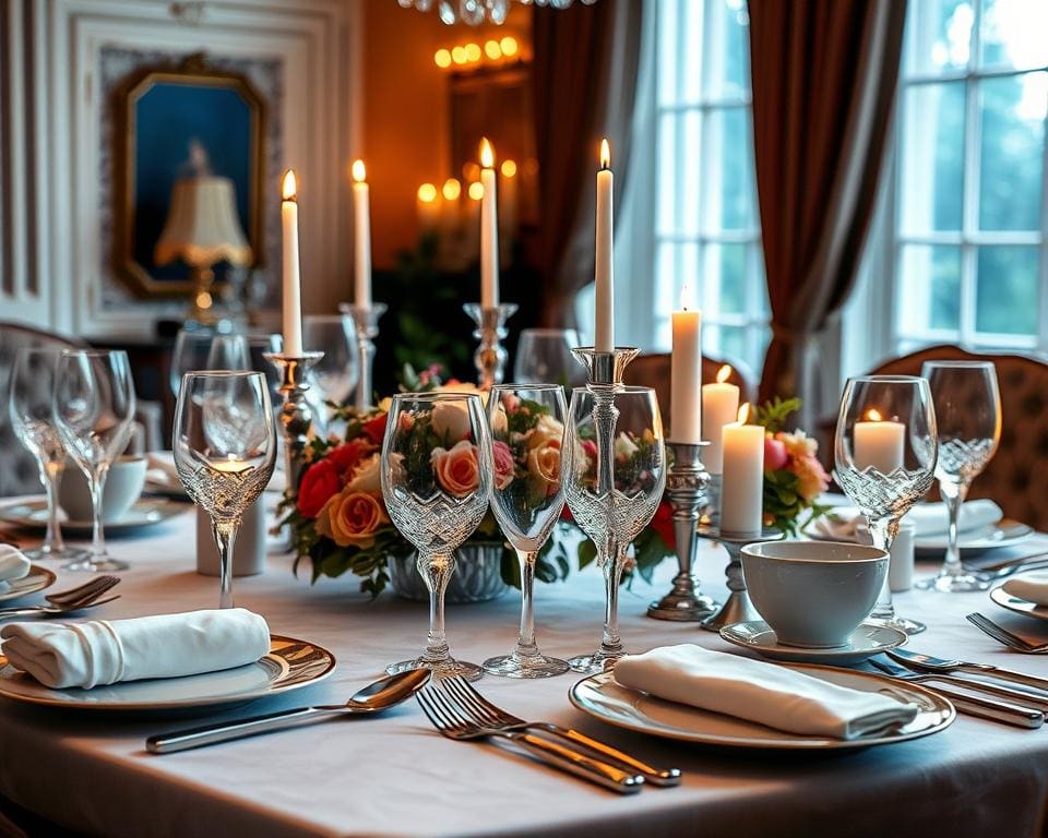 luxe tafeldecoraties voor sfeervolle diners