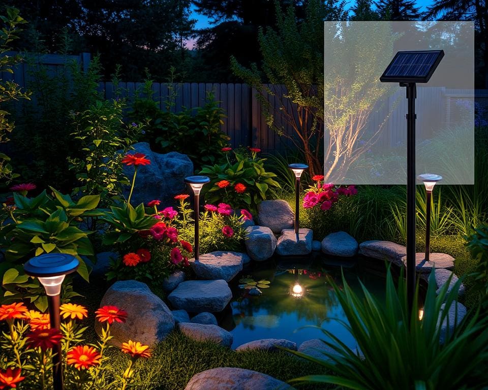 milieuvriendelijke solar verlichting voor tuin