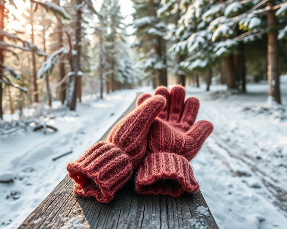 warme winterhandschoenen voor lange wandelingen