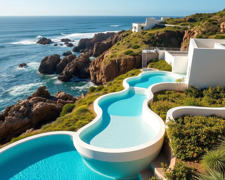 Alvaro Siza - Leça Swimming Pools in Portugese architectuur