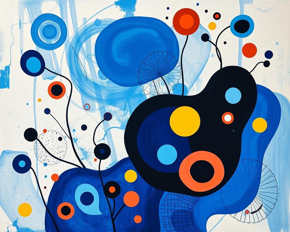 Blue II Joan Miró schilderijen