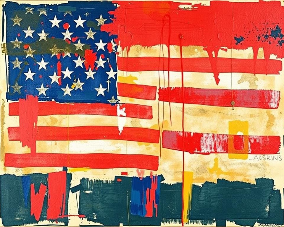 Jasper Johns - Flag in symbolische schilderkunst