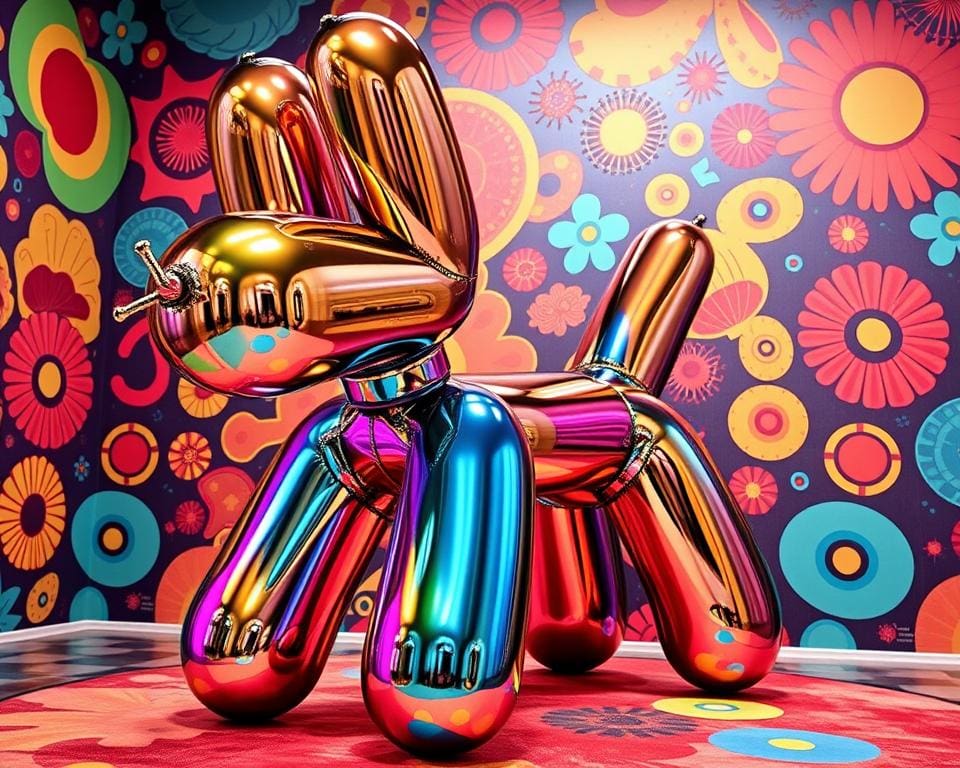 Jeff Koons - Balloon Dog in kitsch kunst