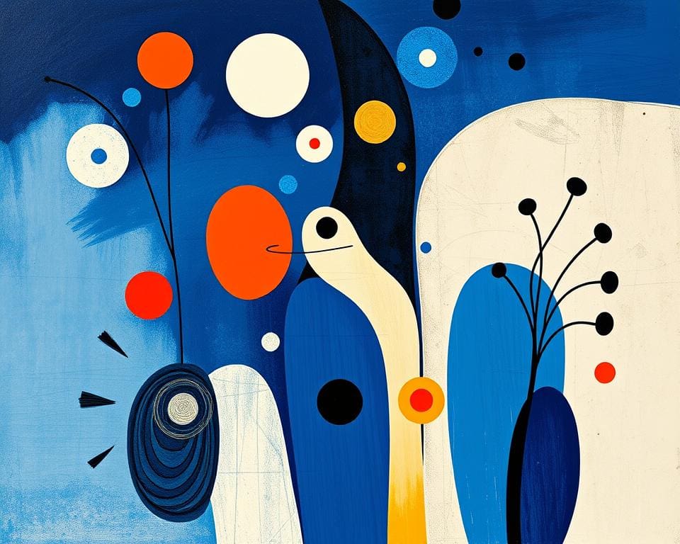 Joan Miró - Blue II in surrealistische schilderkunst