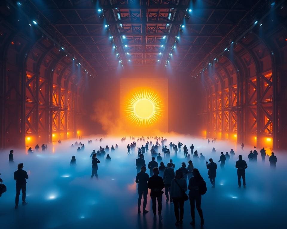 Olafur Eliasson - The Weather Project in lichtinstallatie