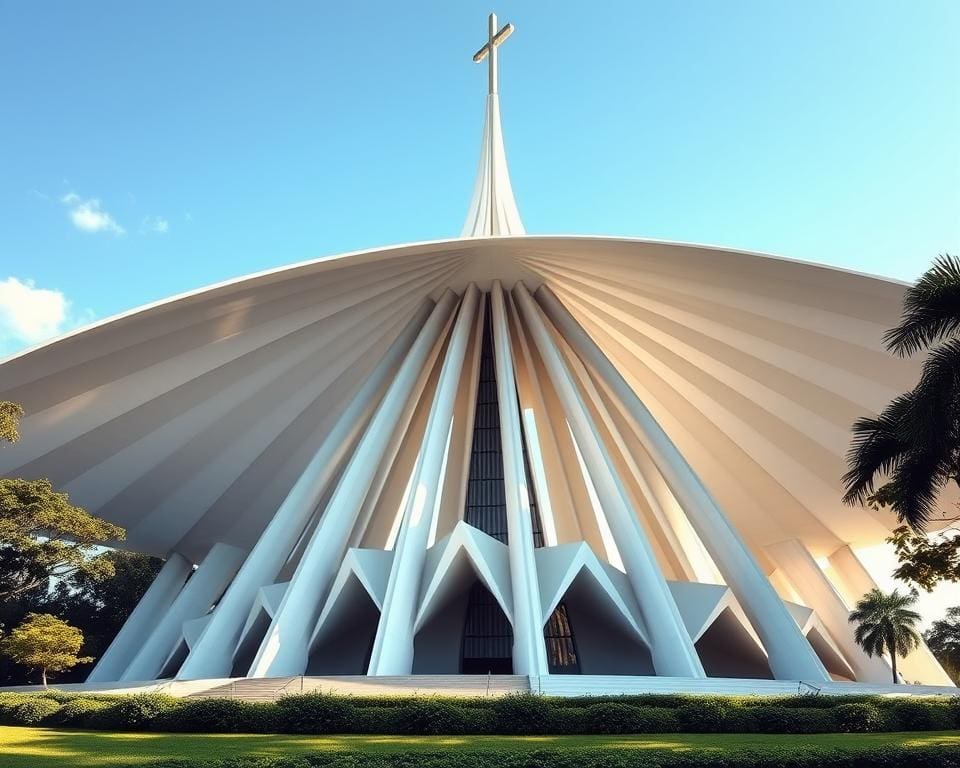 ontwerp en constructie van de Brasília Cathedral in moderne architectuur