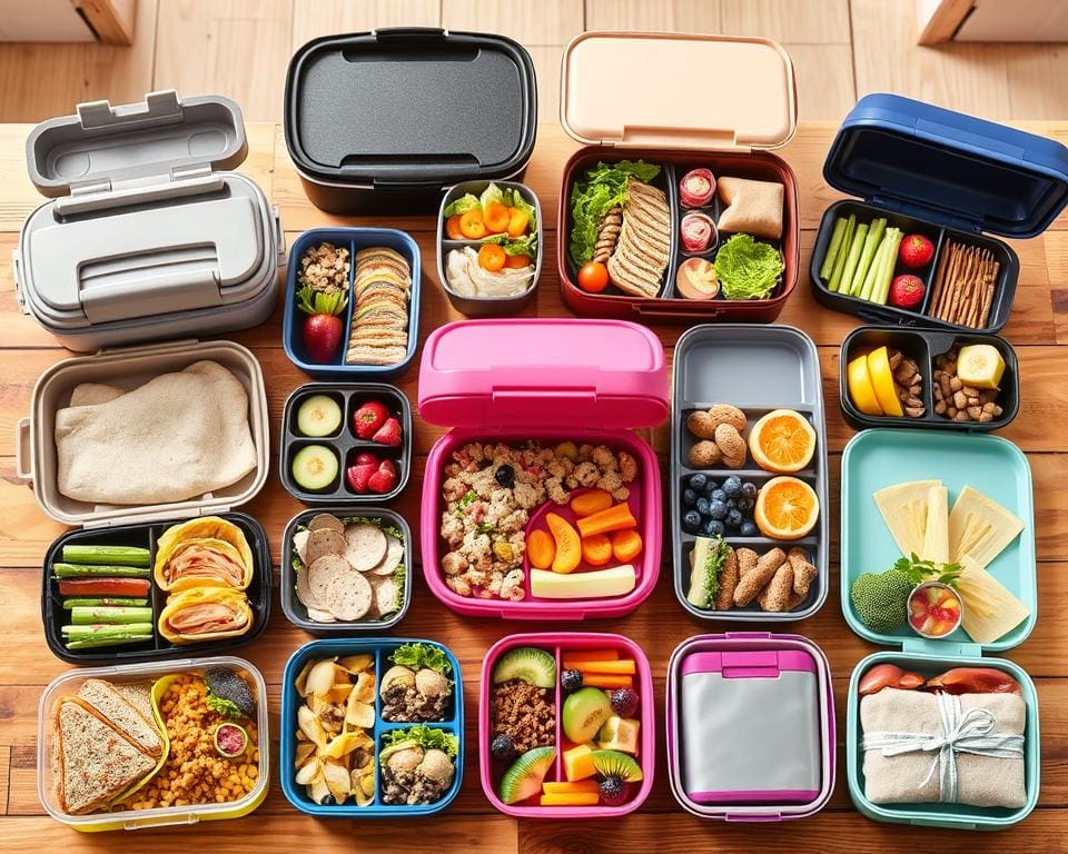 verschillende soorten lunchboxen