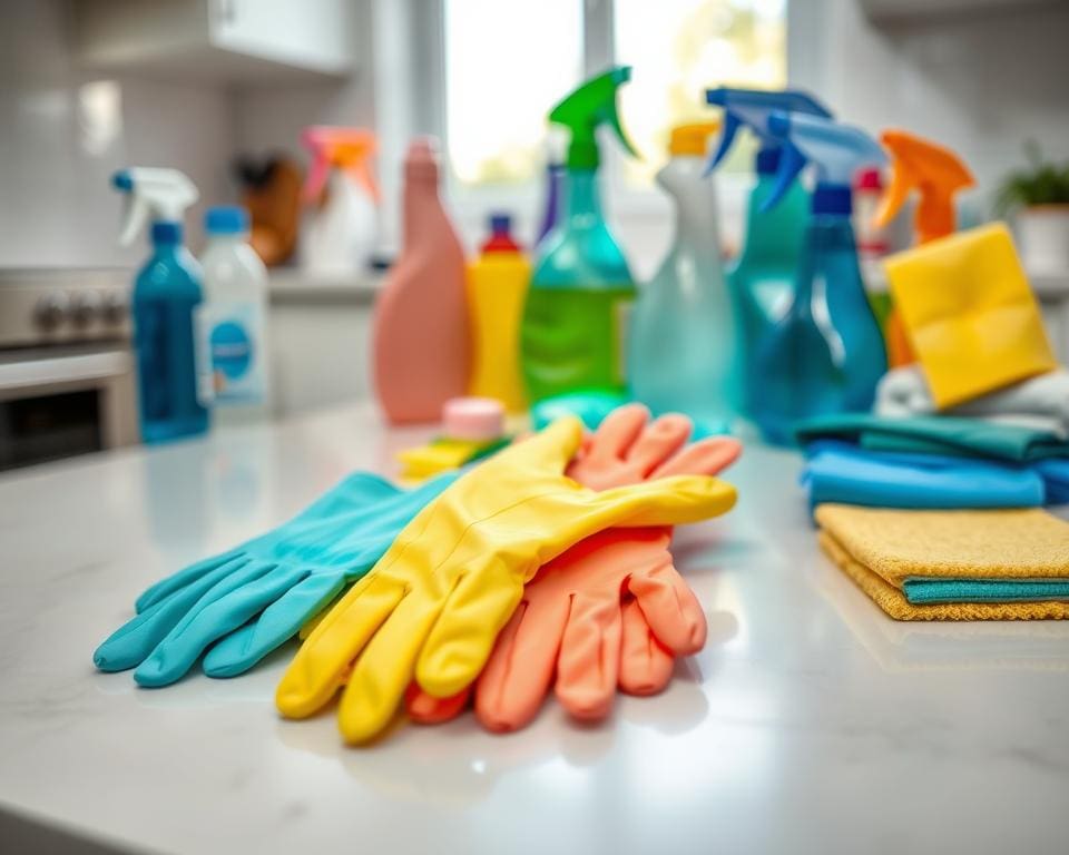 wegwerphandschoenen voor schoonmaken