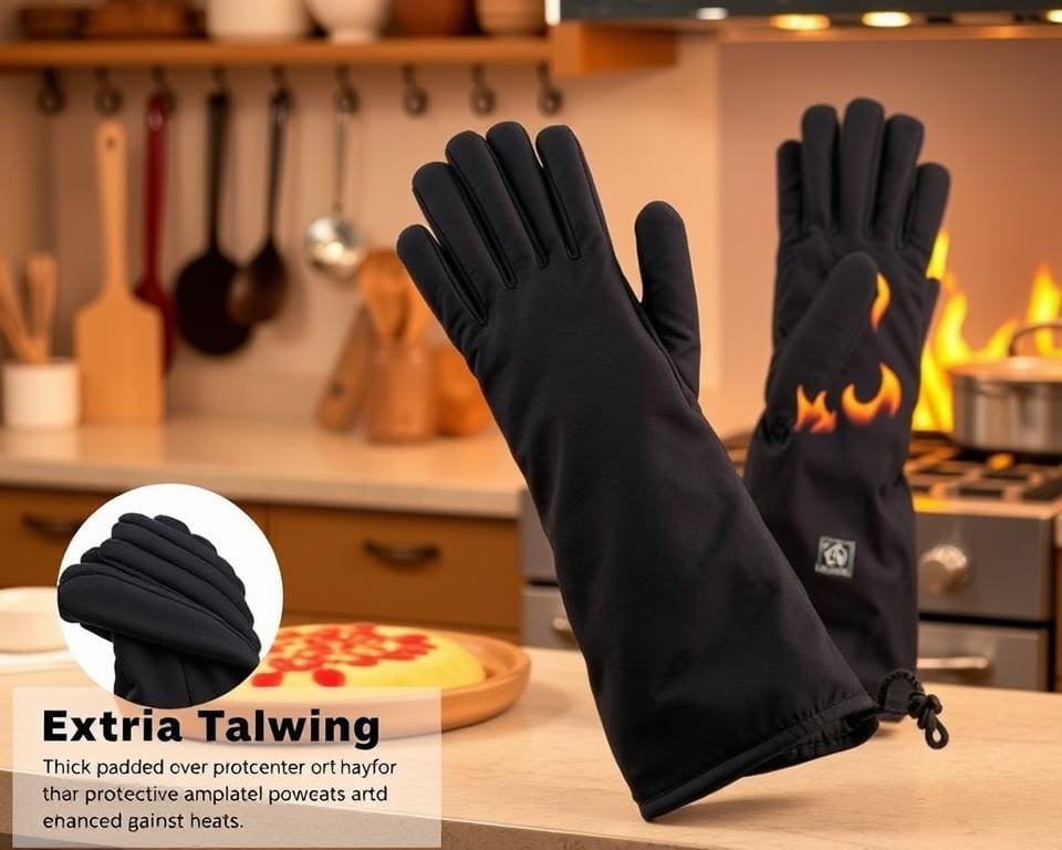 Extra bescherming ovenhandschoenen