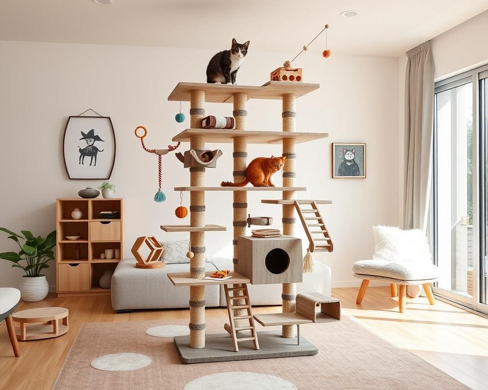 interactieve speeltoren voor katten