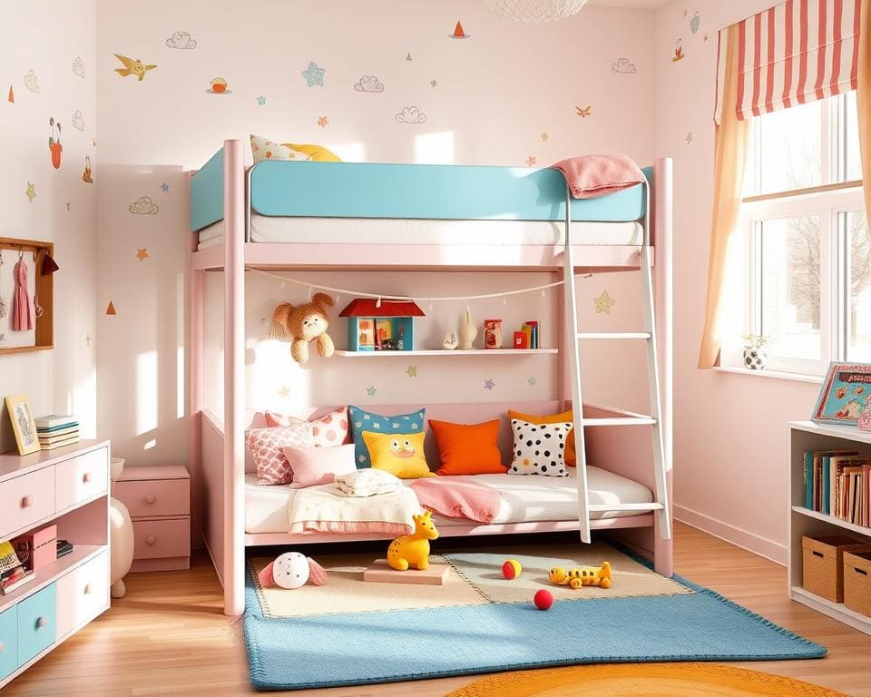 kinderbed met speelruimte