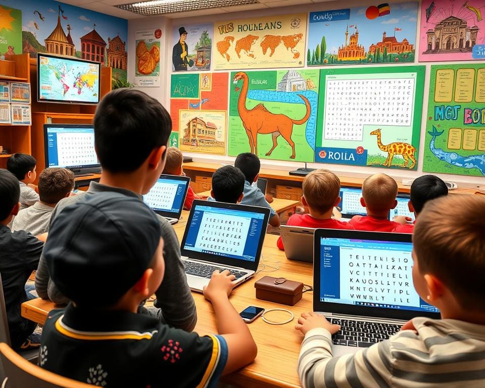 woordzoekers online voor educatie