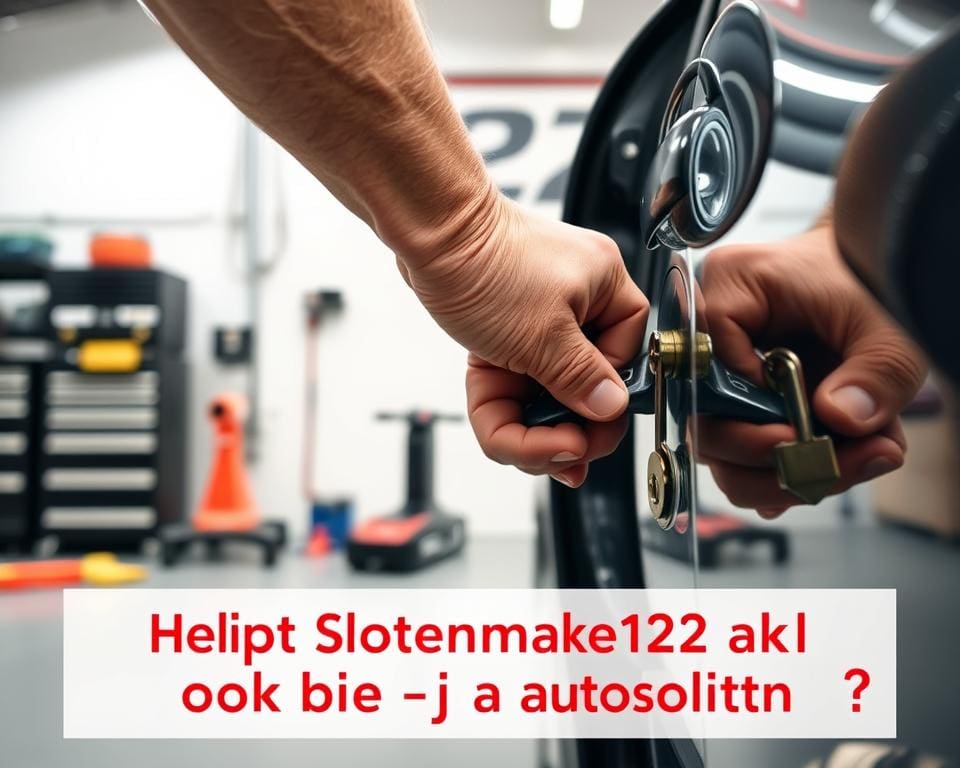 Helpt Slotenmaker123 ook bij autosloten?