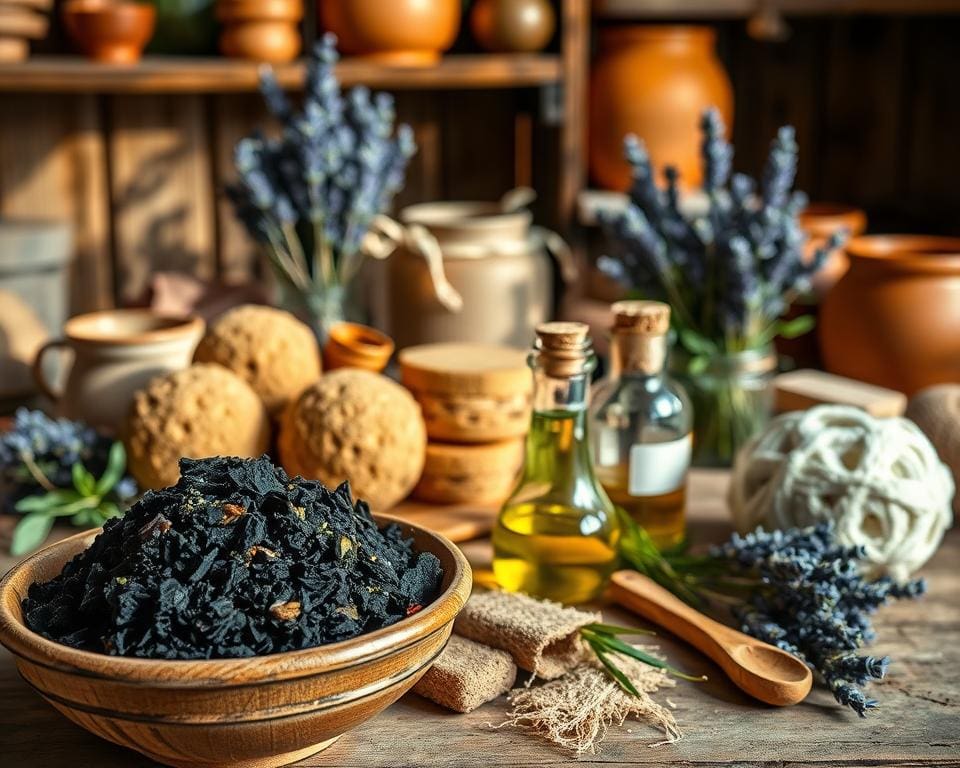Wat zijn de traditionele ingrediënten van zwarte zeep?
