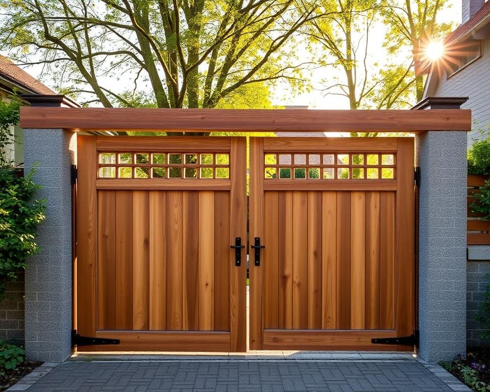 houten schuifpoort Waregem
