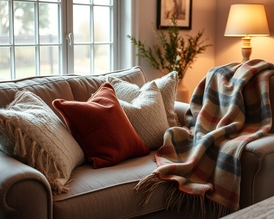 kussens en plaids voor sfeervolle accenten