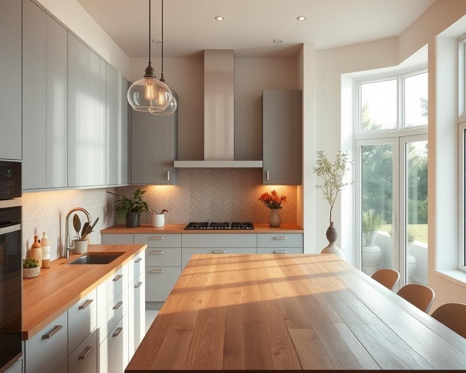 Hoe richt je een moderne keuken sfeervol in?
