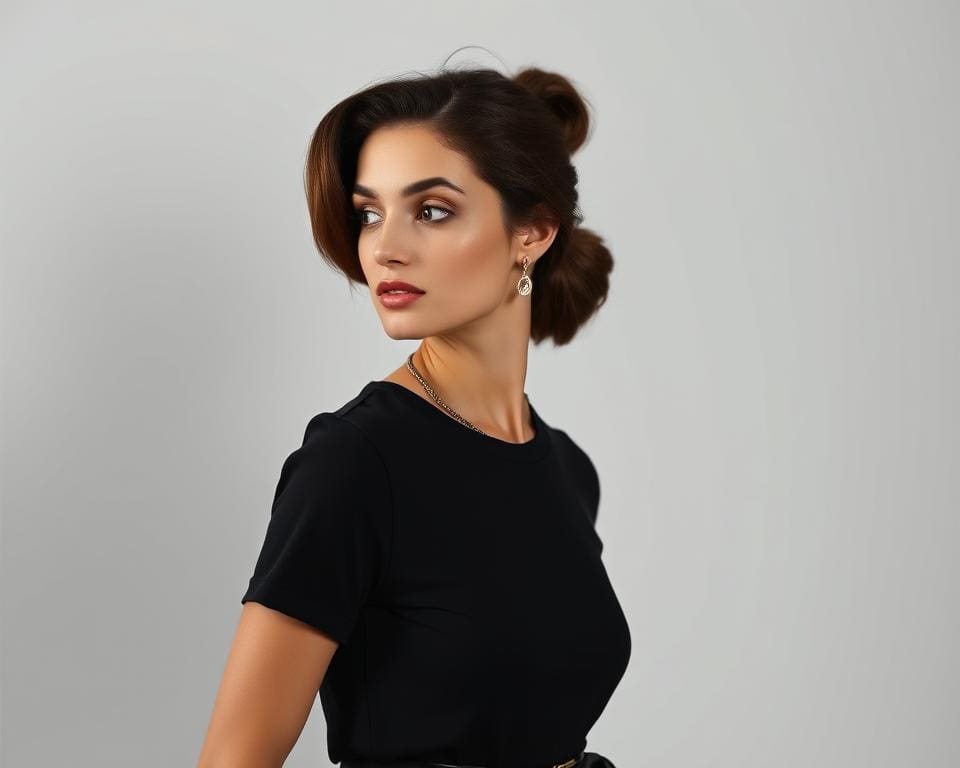 Hoe stijl je een basic zwart T-shirt chic?