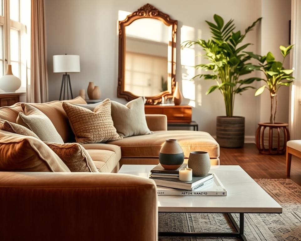 Wat zijn luxe accessoires voor een rustige woonkamer?