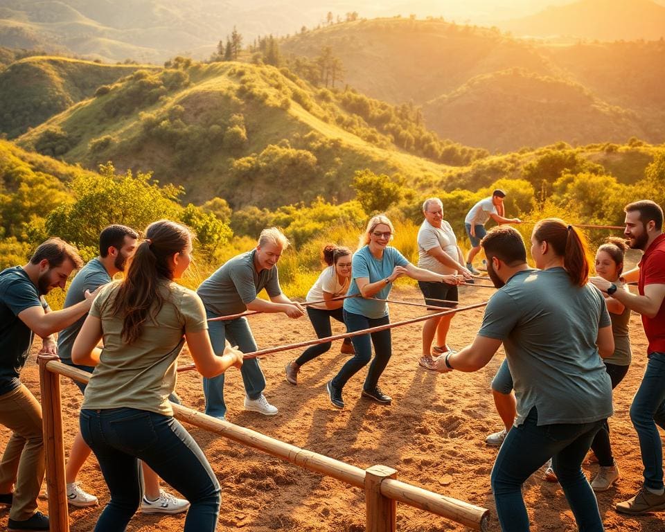 fysieke teambuilding