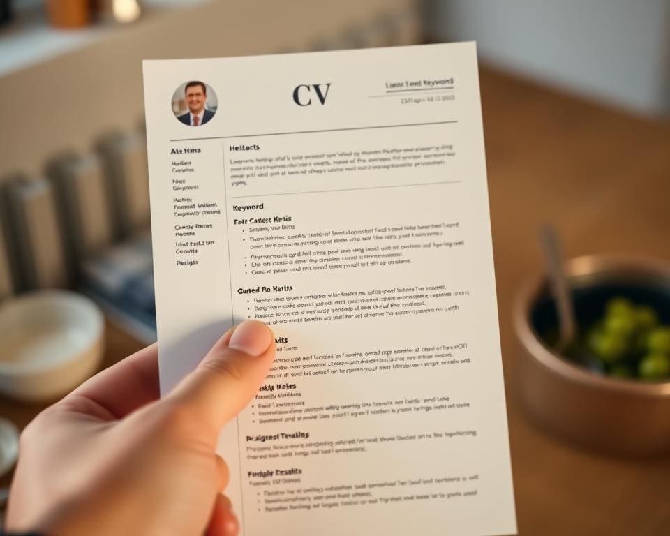 gebruik van keywords in je CV voor food vacatures