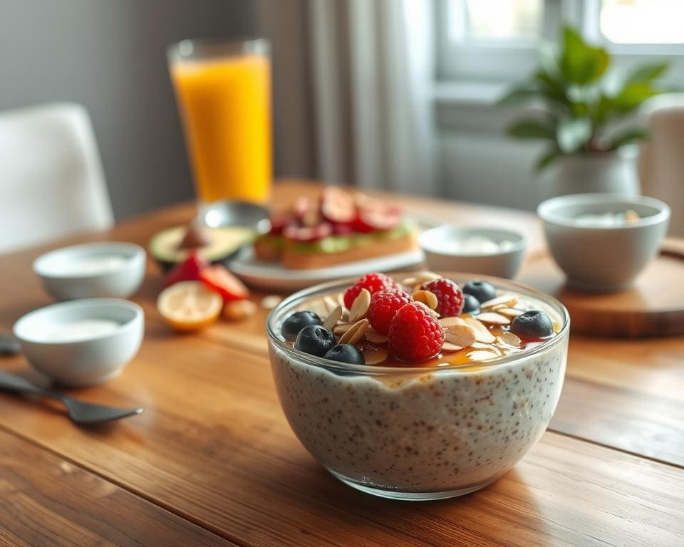 gezonde ontbijtopies met overnight oats