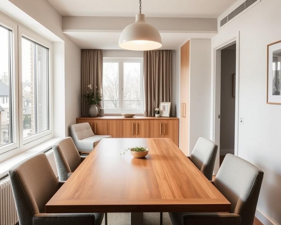 ruimtebesparende meubels eetkamer