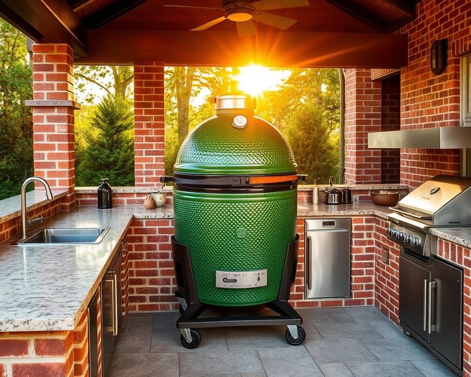 Big Green Egg in buitenkeuken