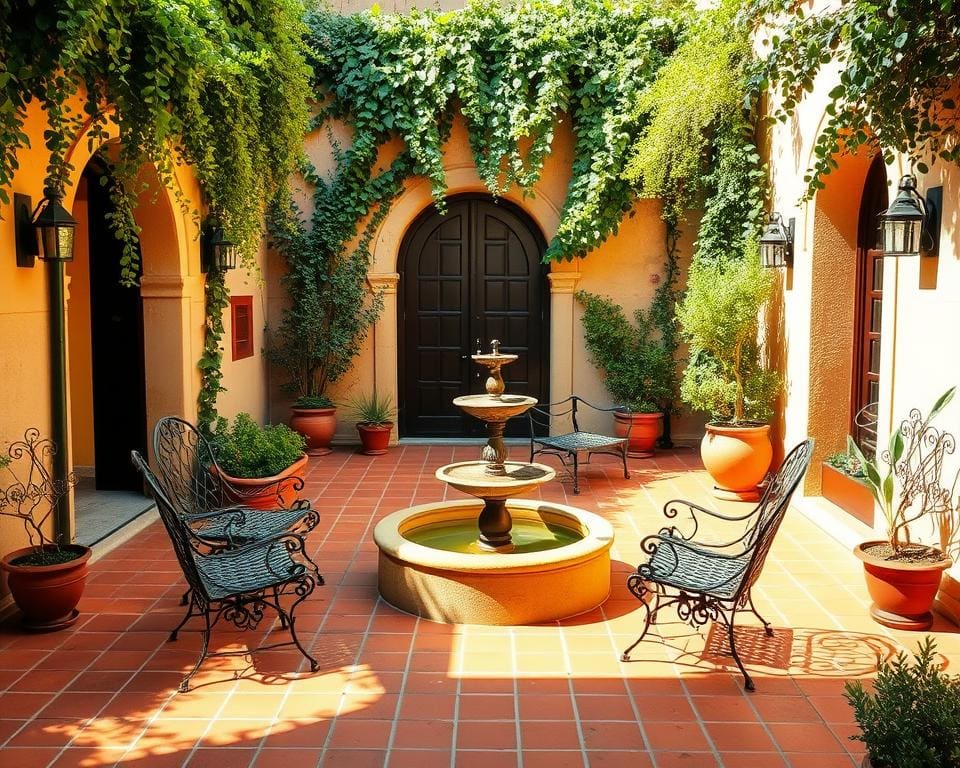 Functionele tips voor Italiaanse binnenplaats