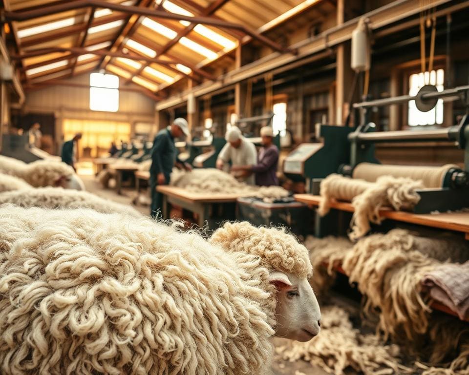mohair verwerkingsproces