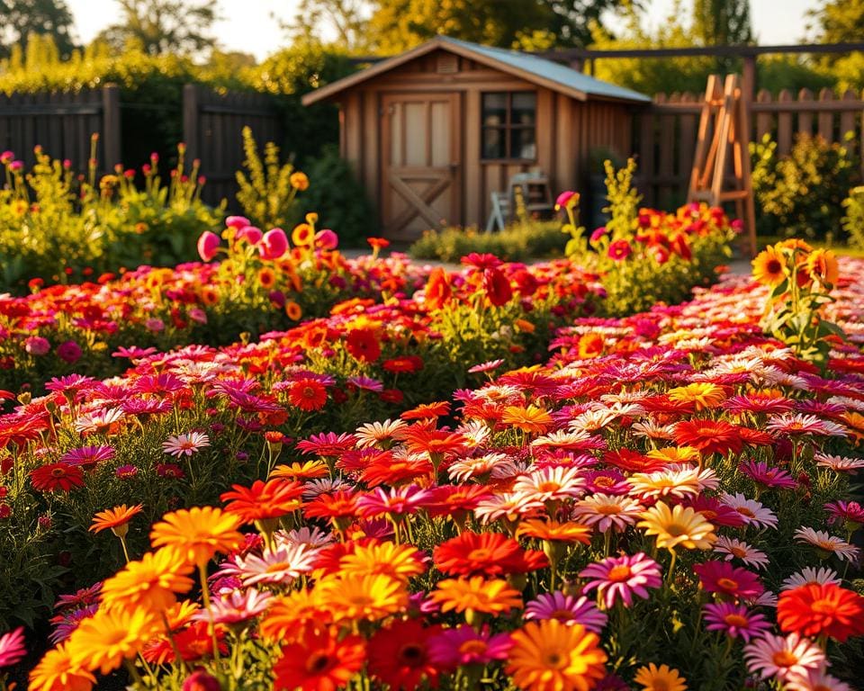 Budget en kosten van een bloemenpluktuin