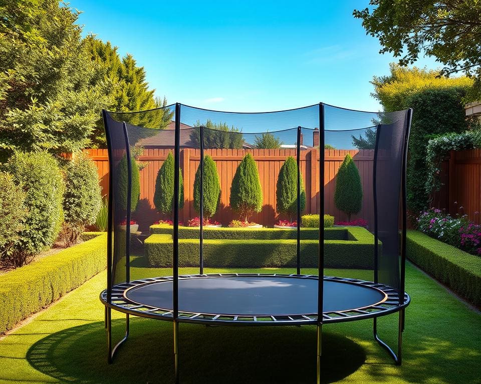 Veiligheid trampoline tuin
