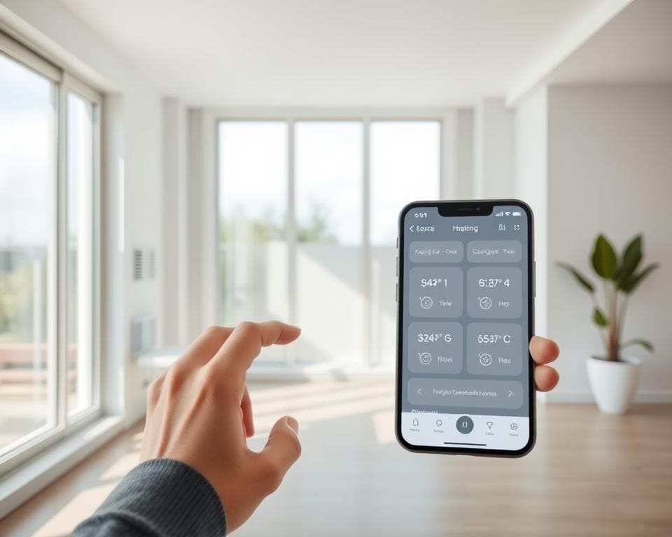 verwarmingszones beheren met app